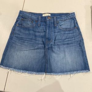 Madewell denim skirt